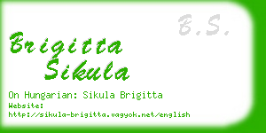 brigitta sikula business card